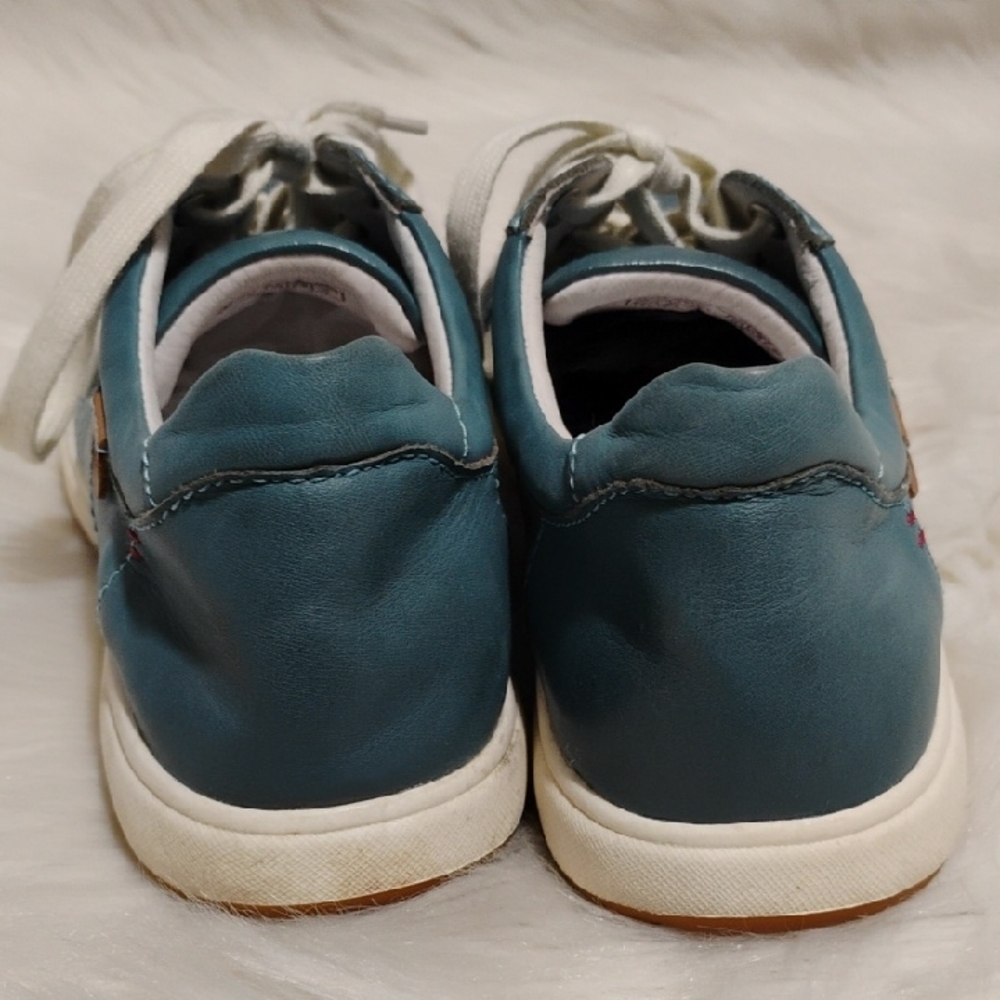 Josef Seibel Blue/White Sneakers Classic Low-Top Design Sz.38/8 - Picture 7 of 12